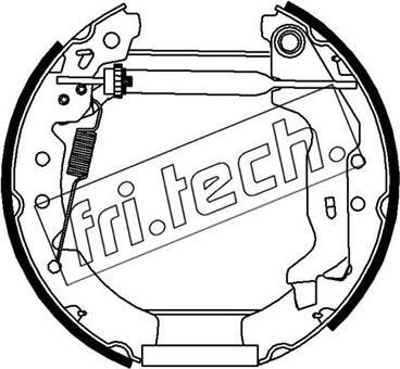 Fri.Tech. 16487 - Комплект спирачна челюст vvparts.bg