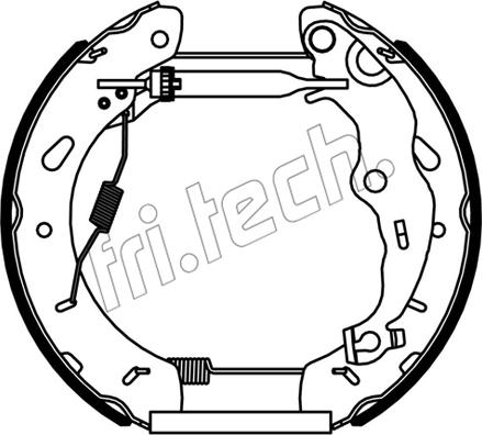 Fri.Tech. 16536 - Комплект спирачна челюст vvparts.bg