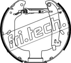 Fri.Tech. 16102 - Комплект спирачна челюст vvparts.bg