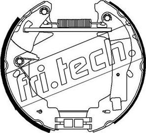 Fri.Tech. 16350 - Комплект спирачна челюст vvparts.bg