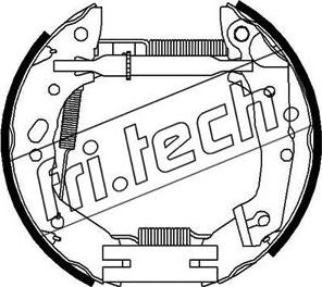 Fri.Tech. 16361 - Комплект спирачна челюст vvparts.bg