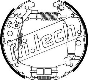 Fri.Tech. 16314 - Комплект спирачна челюст vvparts.bg