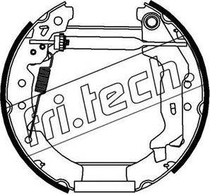 Fri.Tech. 16294 - Комплект спирачна челюст vvparts.bg