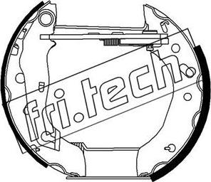 Fri.Tech. 16267 - Комплект спирачна челюст vvparts.bg