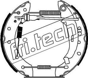 Fri.Tech. 16277 - Комплект спирачна челюст vvparts.bg