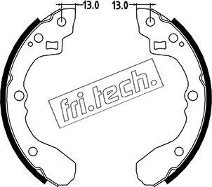 Fri.Tech. 1049.147 - Комплект спирачна челюст vvparts.bg