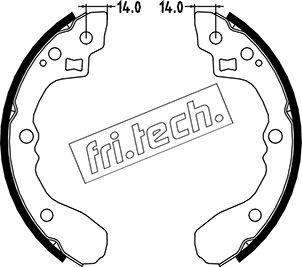 Fri.Tech. 1049.151 - Комплект спирачна челюст vvparts.bg