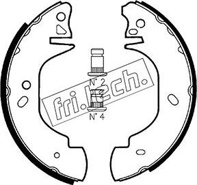 Fri.Tech. 1040.139 - Комплект спирачна челюст vvparts.bg