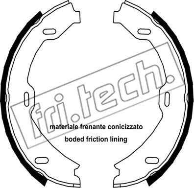 Fri.Tech. 1052.128 - Комплект спирачна челюст, ръчна спирачка vvparts.bg