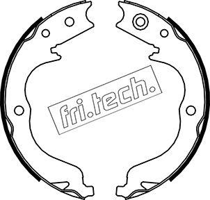 Fri.Tech. 1064.180 - Комплект спирачна челюст, ръчна спирачка vvparts.bg