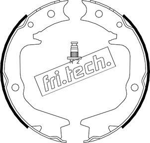 Fri.Tech. 1064.177 - Комплект спирачна челюст, ръчна спирачка vvparts.bg