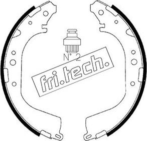 Fri.Tech. 1067.179 - Комплект спирачна челюст vvparts.bg