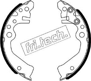 Fri.Tech. 1067.206 - Комплект спирачна челюст vvparts.bg