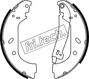 Fri.Tech. 1034.098Y - Комплект спирачна челюст vvparts.bg