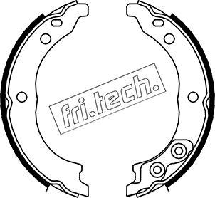 Fri.Tech. 1034.113 - Комплект спирачна челюст, ръчна спирачка vvparts.bg