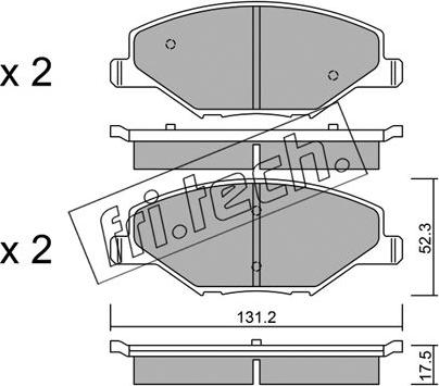 Metzger 1553.00 - Комплект спирачно феродо, дискови спирачки vvparts.bg