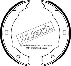 Fri.Tech. 1079.193 - Комплект спирачна челюст, ръчна спирачка vvparts.bg