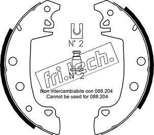 Fri.Tech. 1079.187 - Комплект спирачна челюст vvparts.bg