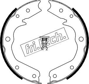 Fri.Tech. 1073.173 - Комплект спирачна челюст, ръчна спирачка vvparts.bg