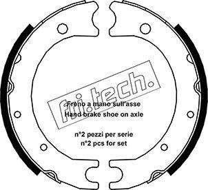 Fri.Tech. 1115.312 - Комплект спирачна челюст, ръчна спирачка vvparts.bg