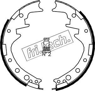 Fri.Tech. 1115.249 - Комплект спирачна челюст vvparts.bg