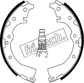 Fri.Tech. 1115.269 - Комплект спирачна челюст vvparts.bg