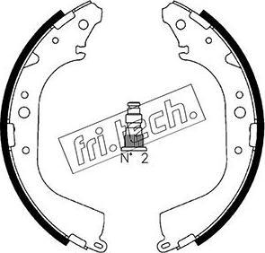 Fri.Tech. 1115.288 - Комплект спирачна челюст vvparts.bg