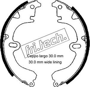 Fri.Tech. 1115.274 - Комплект спирачна челюст vvparts.bg