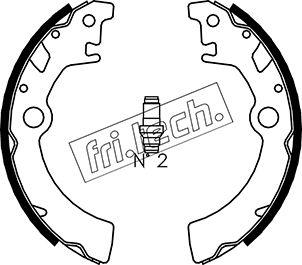 Fri.Tech. 1111.242 - Комплект спирачна челюст vvparts.bg