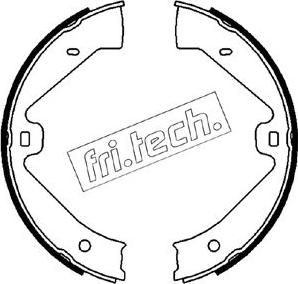 Fri.Tech. 1124.289 - Комплект спирачна челюст, ръчна спирачка vvparts.bg