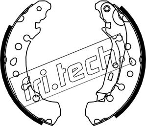 Fri.Tech. 1253.750 - Комплект спирачна челюст vvparts.bg