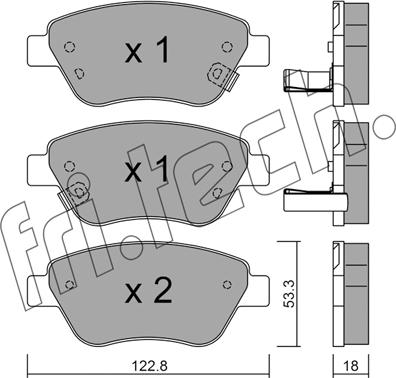 Fri.Tech. 330.4 - Комплект спирачно феродо, дискови спирачки vvparts.bg