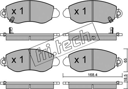 Fri.Tech. 329.0 - Комплект спирачно феродо, дискови спирачки vvparts.bg