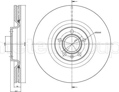 Fri.Tech. BD0993 - Спирачен диск vvparts.bg