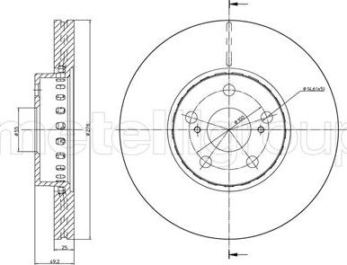 Fri.Tech. BD0955 - Спирачен диск vvparts.bg