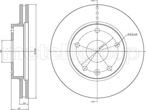 Fri.Tech. BD0957 - Спирачен диск vvparts.bg