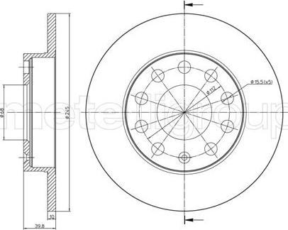 Fri.Tech. BD0964 - Спирачен диск vvparts.bg