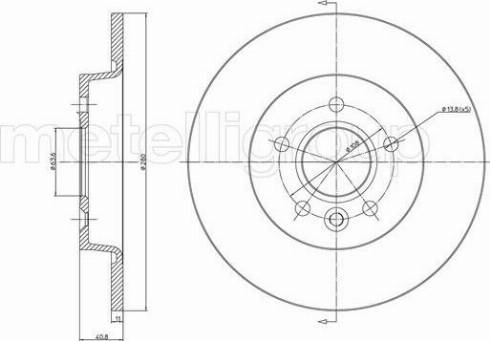 Fri.Tech. BD0961 - Спирачен диск vvparts.bg