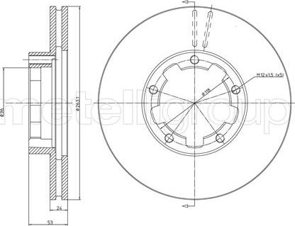 Fri.Tech. BD0905 - Спирачен диск vvparts.bg