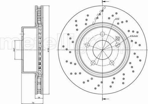 Fri.Tech. BD0912 - Спирачен диск vvparts.bg