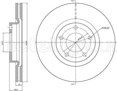 Fri.Tech. BD0988 - Спирачен диск vvparts.bg