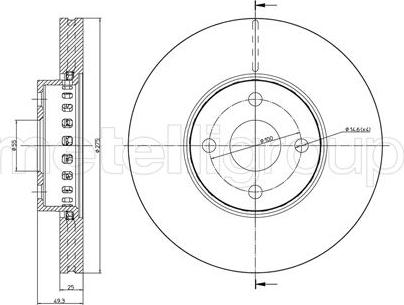 Ferodo DDF13881 - Спирачен диск vvparts.bg