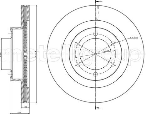 Fri.Tech. BD0924 - Спирачен диск vvparts.bg