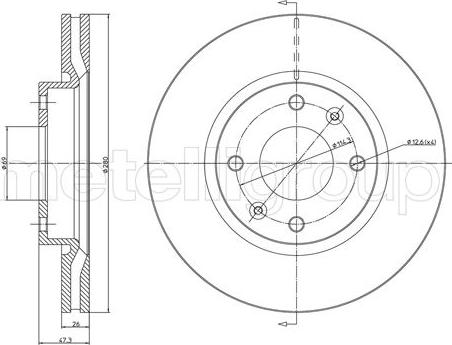 Fri.Tech. BD0920 - Спирачен диск vvparts.bg