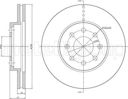 Fri.Tech. BD0459 - Спирачен диск vvparts.bg