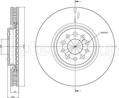 Fri.Tech. BD0404 - Спирачен диск vvparts.bg