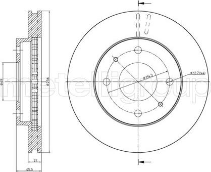 Fri.Tech. BD0410 - Спирачен диск vvparts.bg