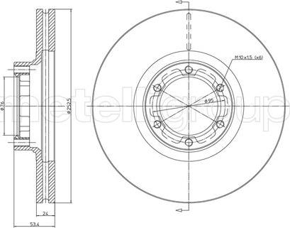 Fri.Tech. BD0486 - Спирачен диск vvparts.bg