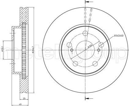 Fri.Tech. BD0429 - Спирачен диск vvparts.bg