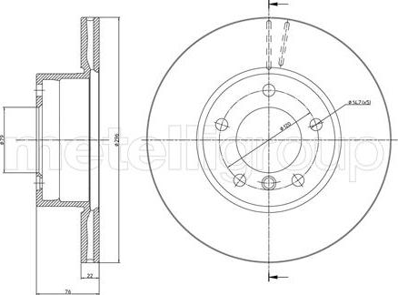 Fri.Tech. BD0475 - Спирачен диск vvparts.bg